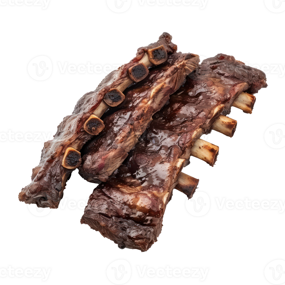 barbecue ribs on a transparency background png