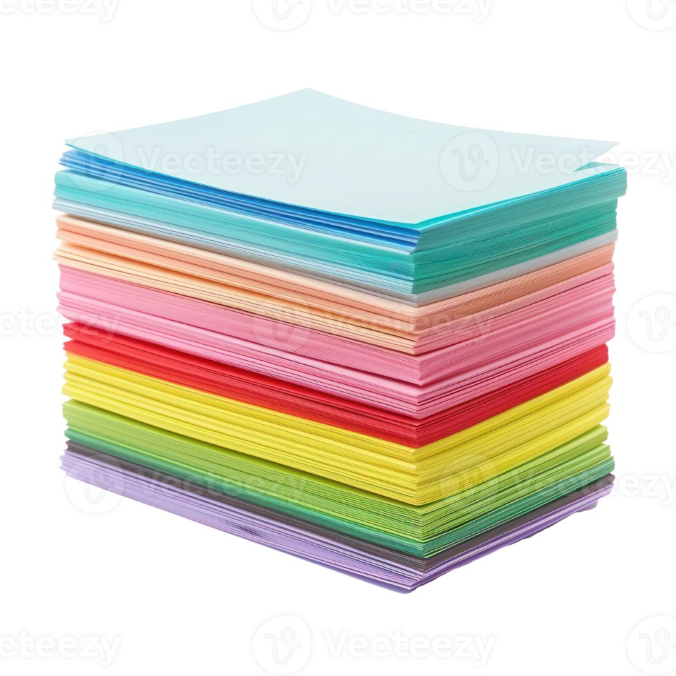 Index Cards side view full body isolate on transparency background png