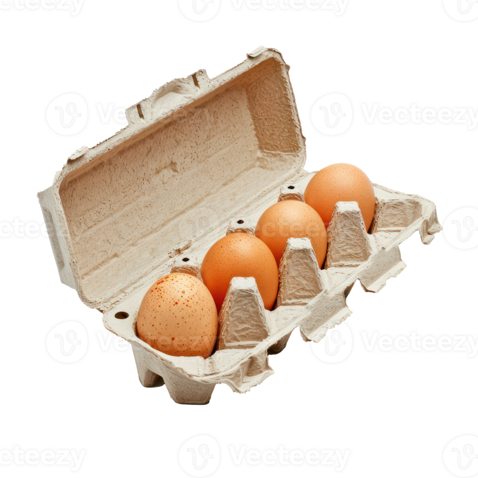 eggs in a carton on a transparent background png