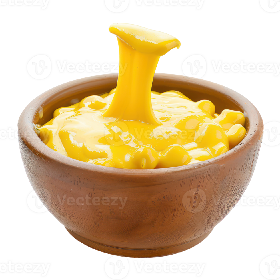 macaroni and cheese in a bowl with a wooden spoon png