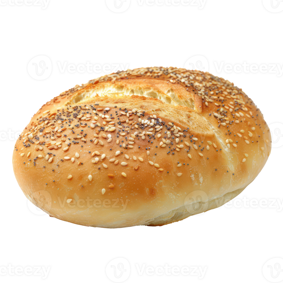 a bagel with sesame seeds isolate on transparency background png