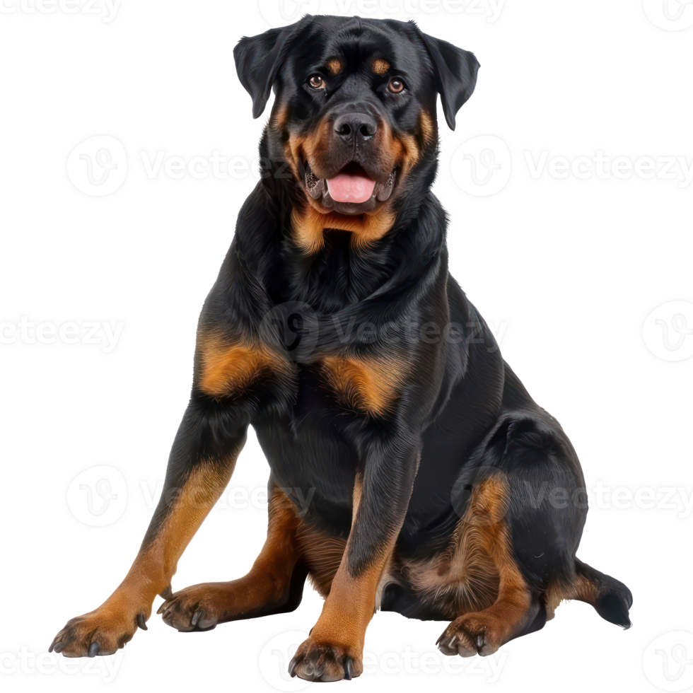 Rottweilers full body isolate on white background png