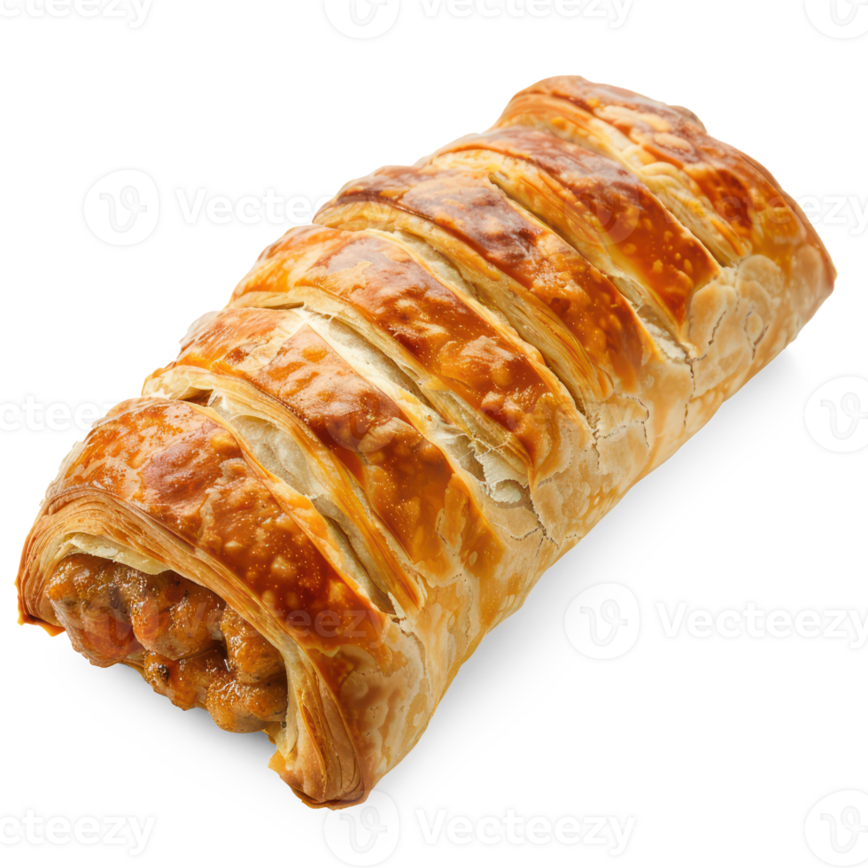 a pastry roll with meat and vegetables on it png