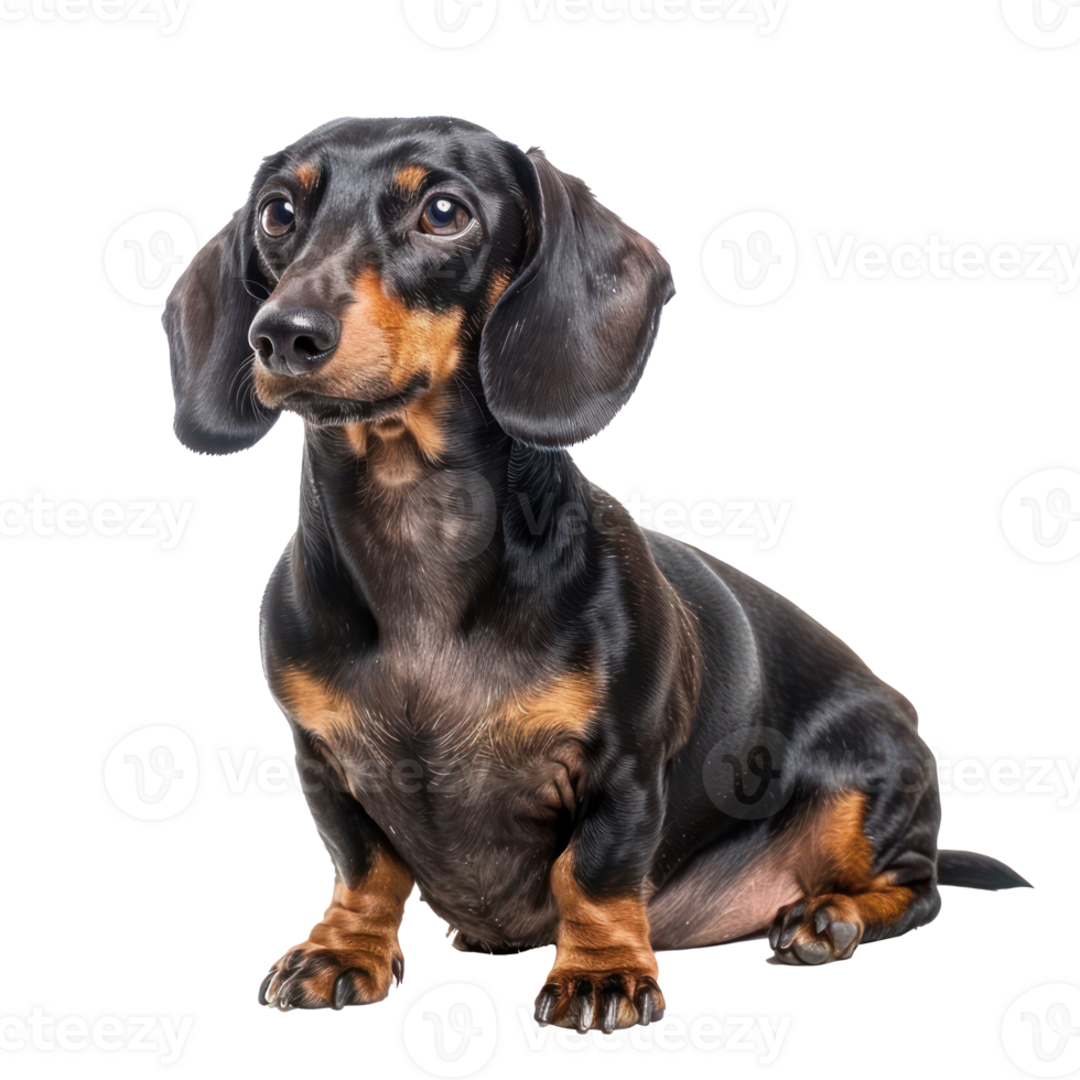 Dachshund dog full body isolate on white background png