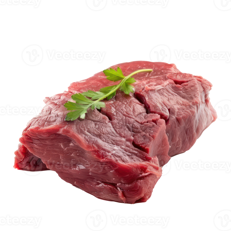 raw beef steak on a white background png