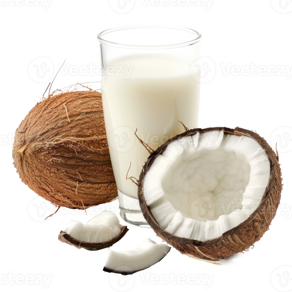 coconut milk isolate on transparent background png