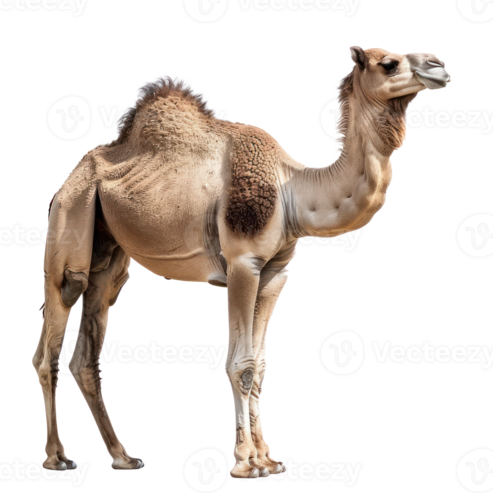 a camel standing on a transparent background png
