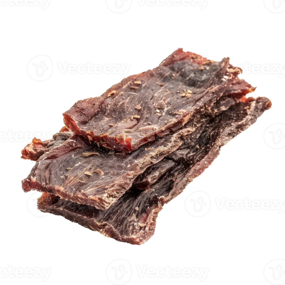 beef jerky isolate on transparent background png