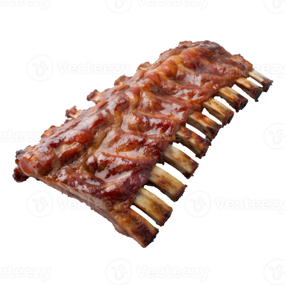 ribs on a white transparent background png