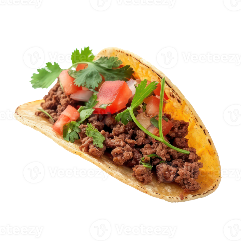 taco isolate on transparency background png