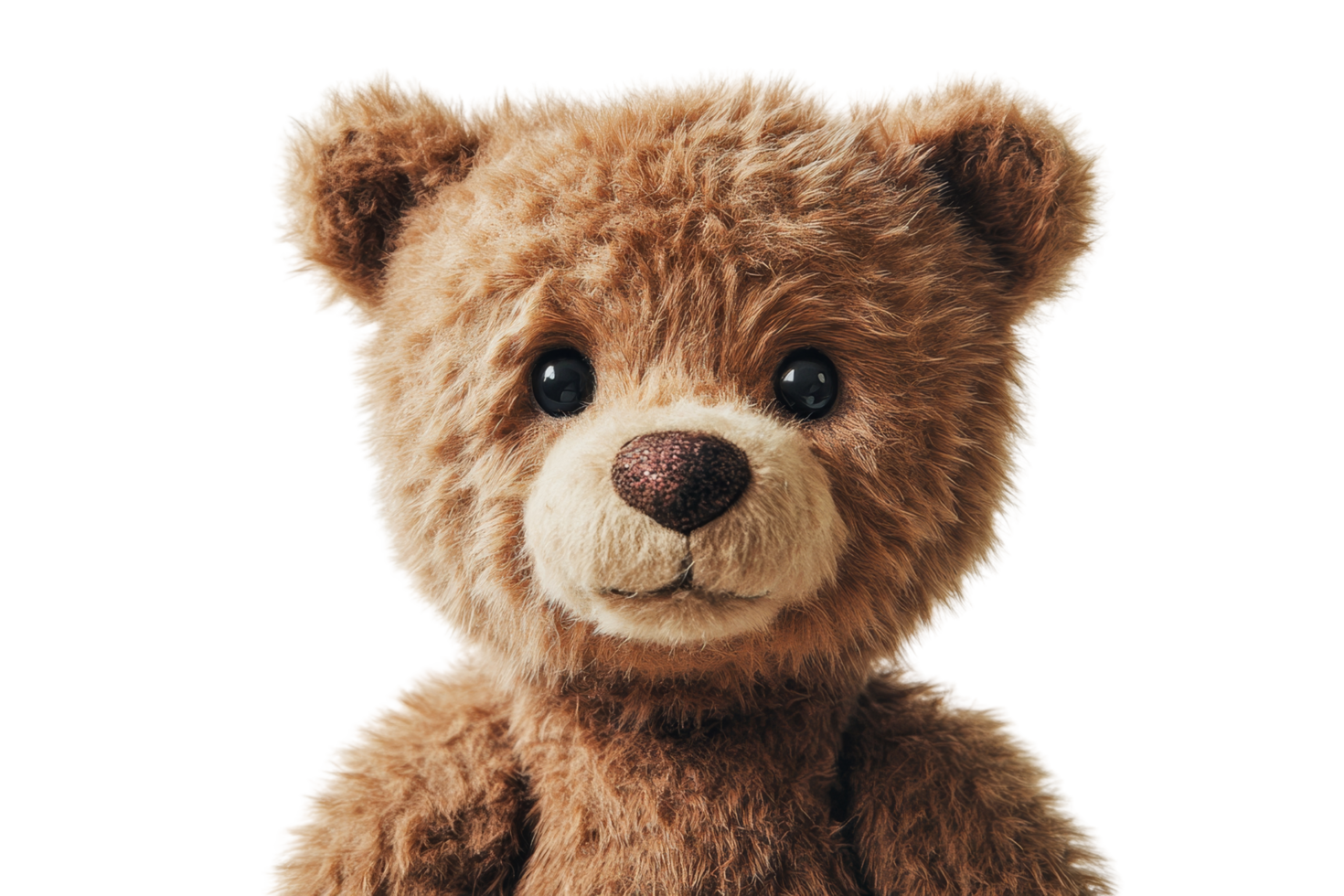 Cute teddy bear close-up home decor plush toy cozy environment indoor comfort concept png