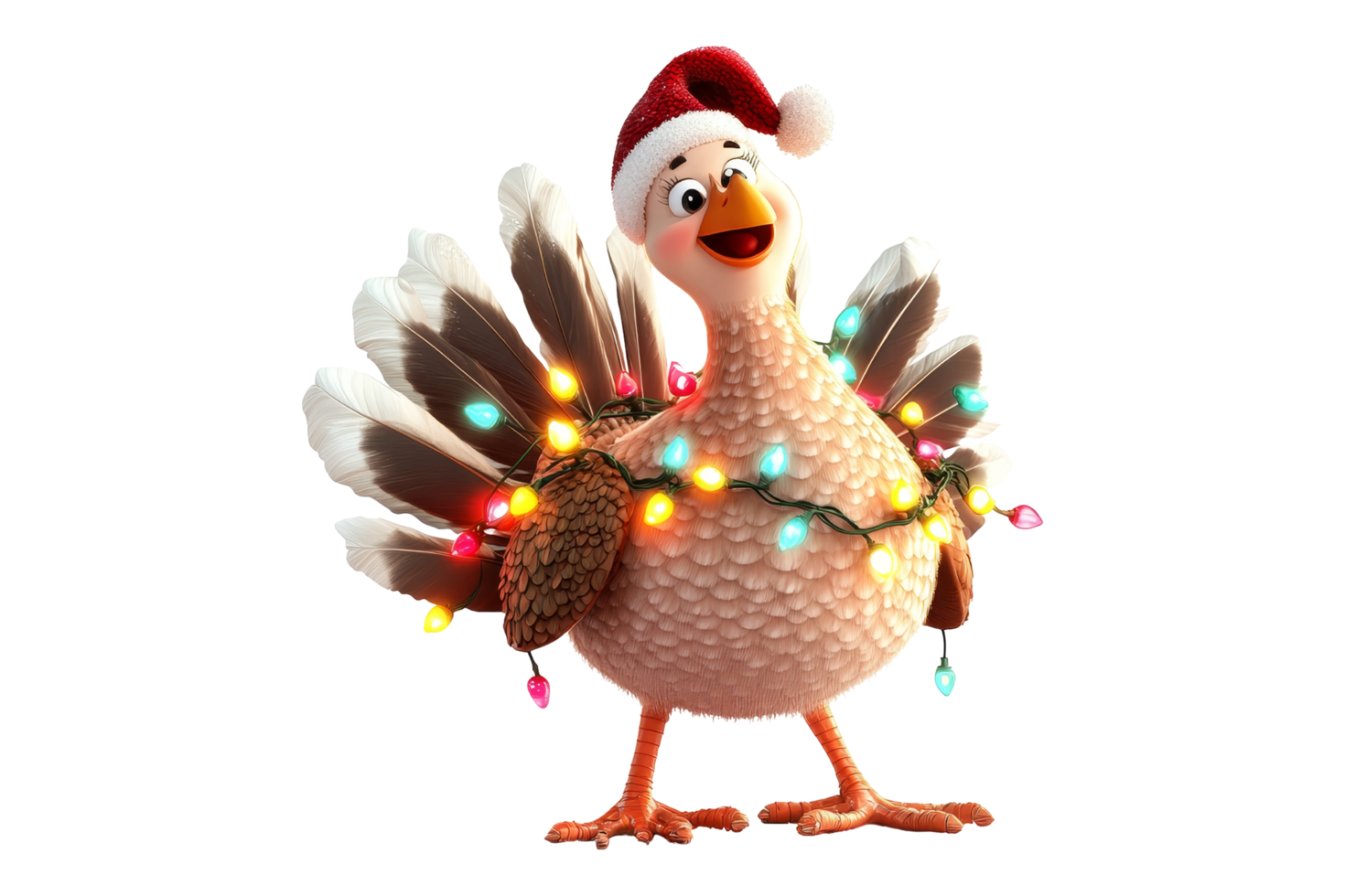 Festive turkey character holiday season animation cheerful setting fun vibe png