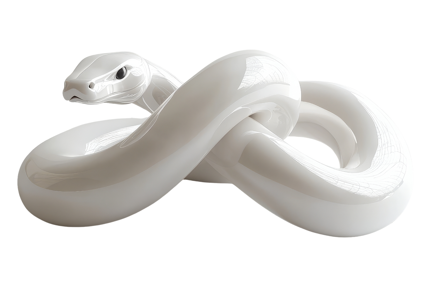 Isolated snake symbol on for artistic and design purposes png