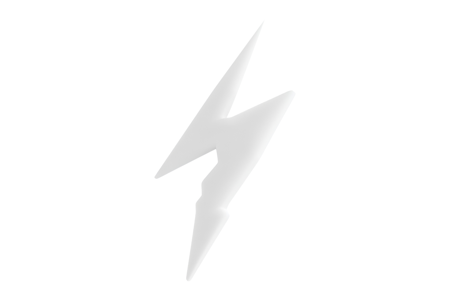 Dynamic lightning bolt symbol for graphic design digital art conceptual use png
