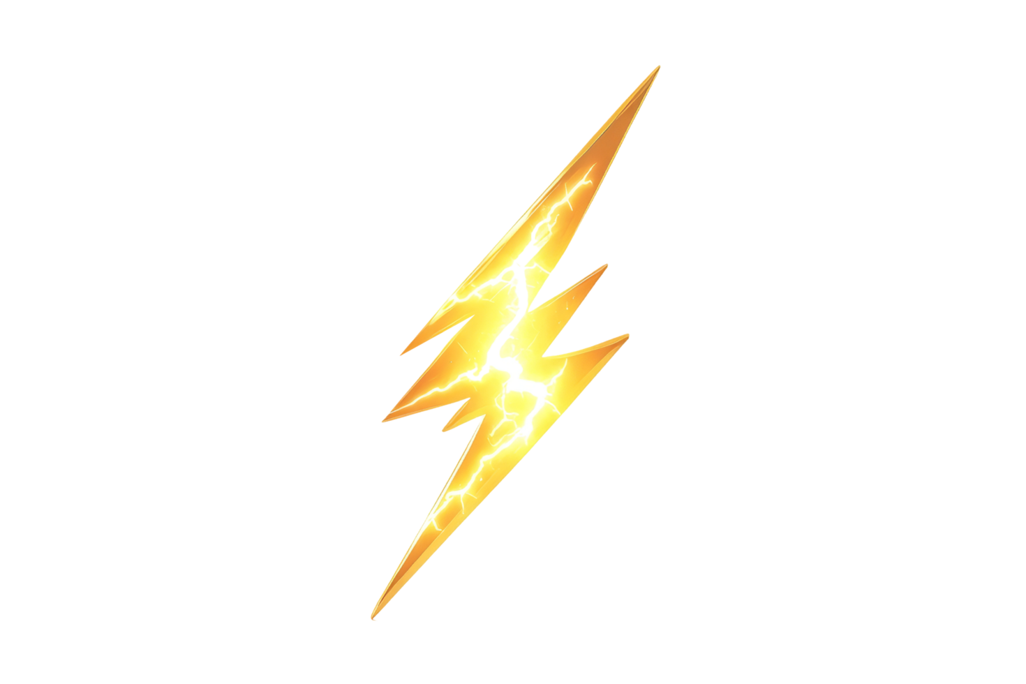 Dynamic lightning bolt symbol for graphic design and creative projects png