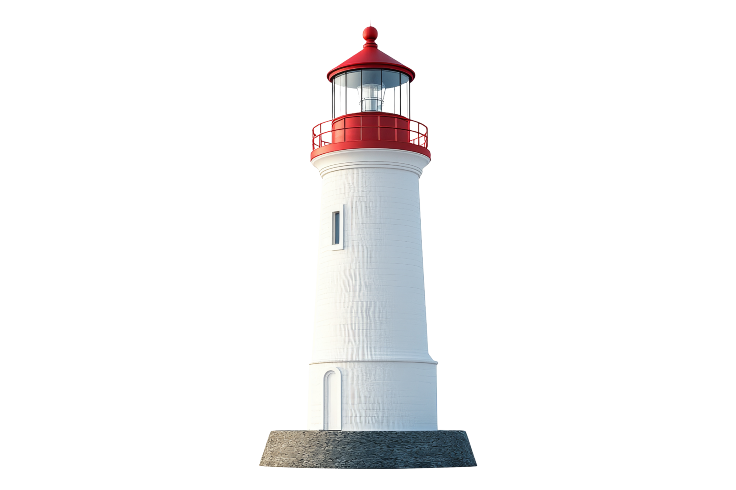 Guiding light isolated lighthouse symbol on for illustrative purposes png