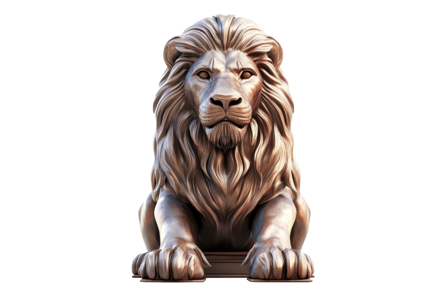 Majestic lion symbol front view graphic design nature conceptual art png