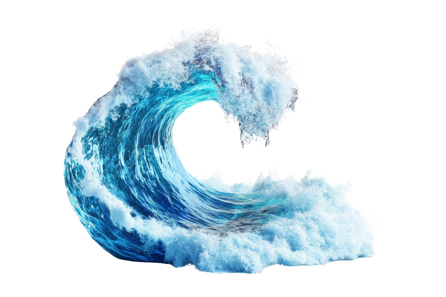 Dynamic ocean wave symbol nature graphic resource aesthetic design concept png