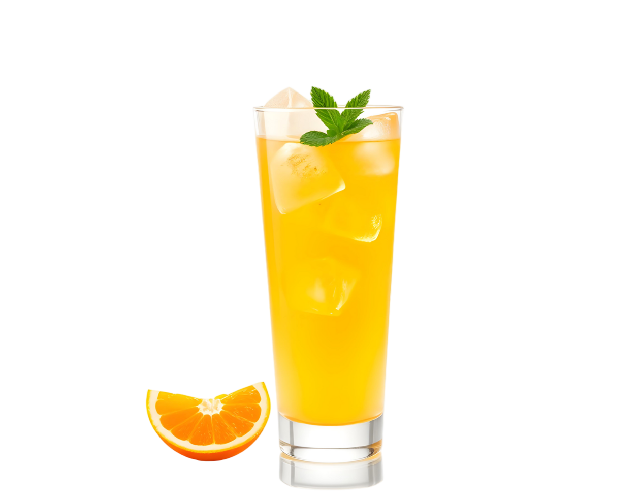 Orange and mint cocktail png