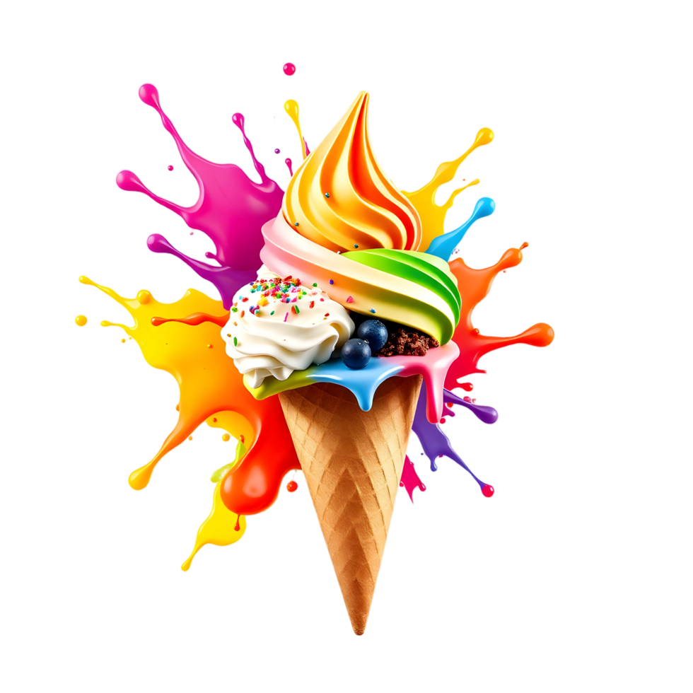 Ice cream splatter wallpaper hd png