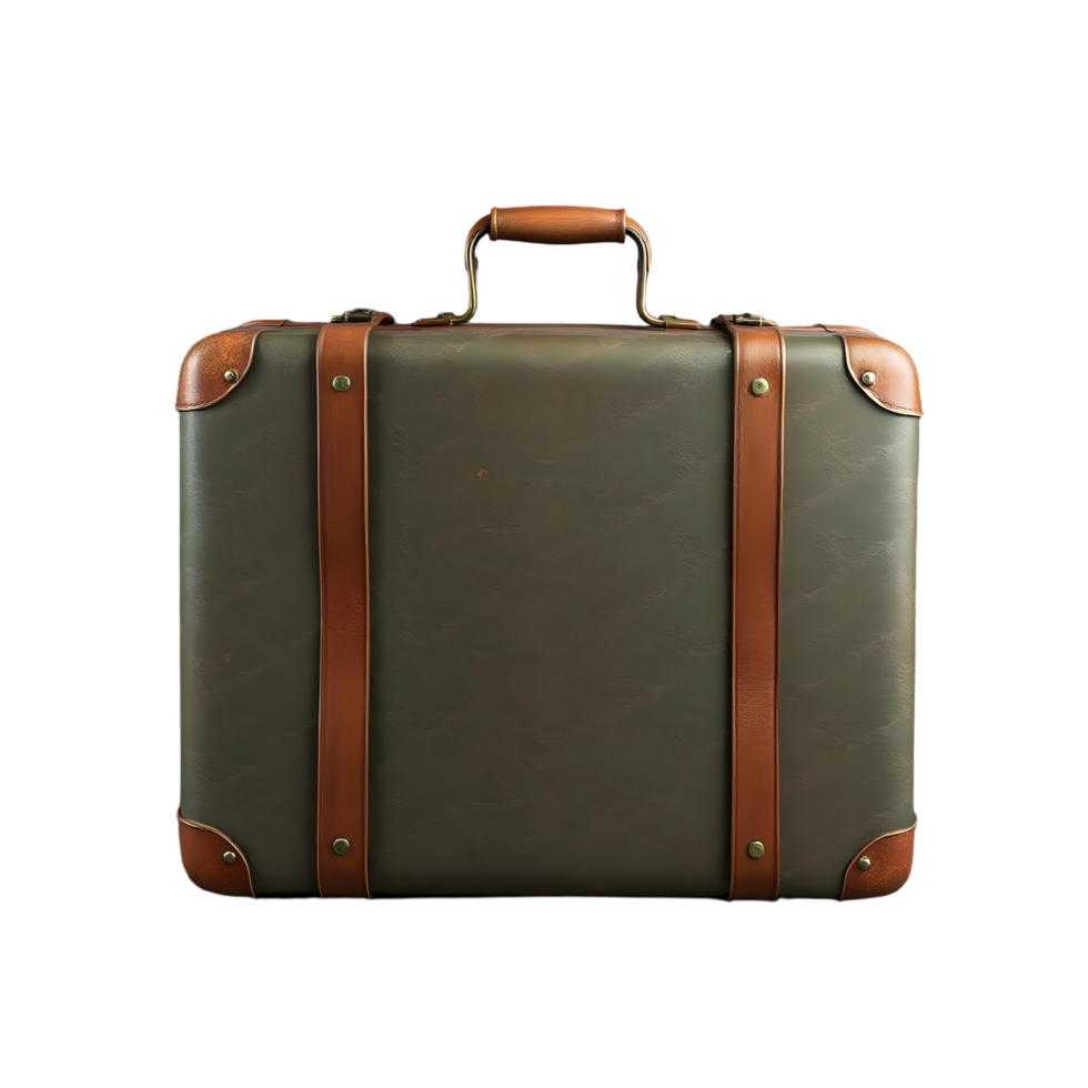 A suitcase is shown on a black background png