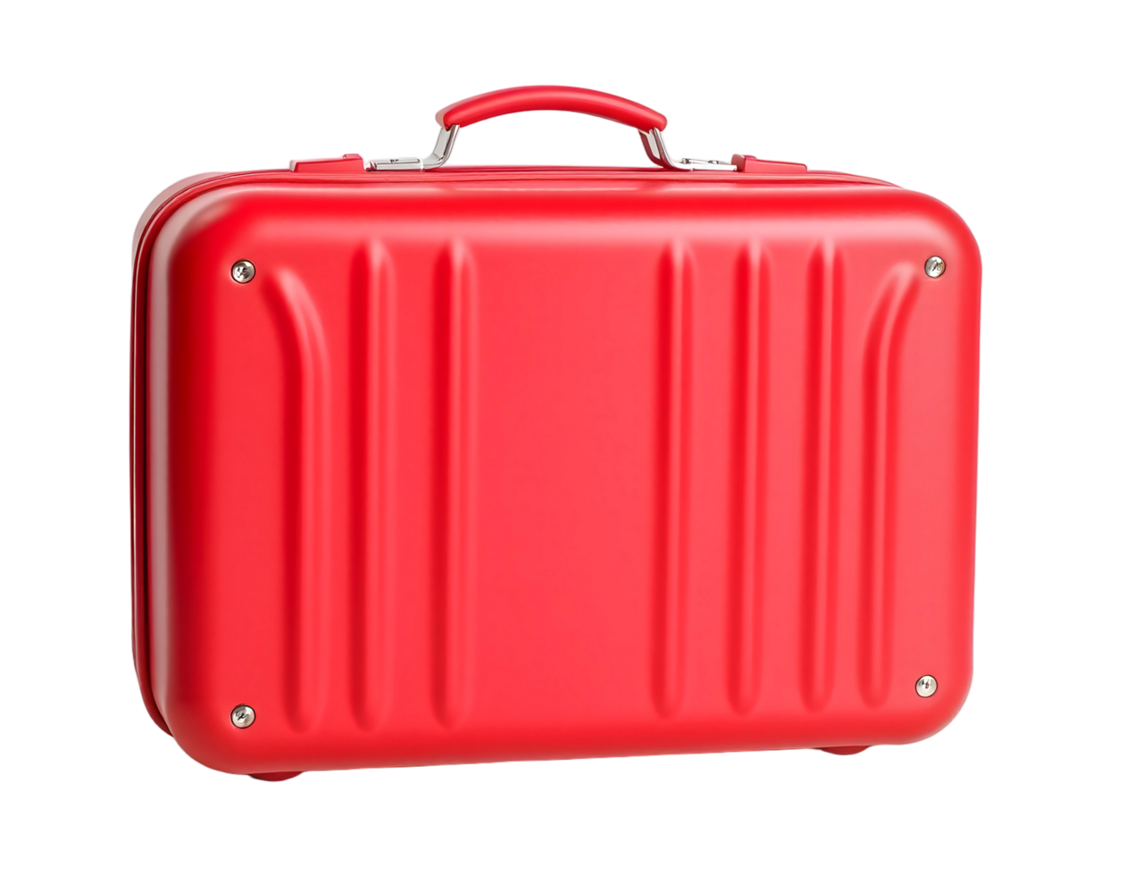 A red suitcase on a black background png