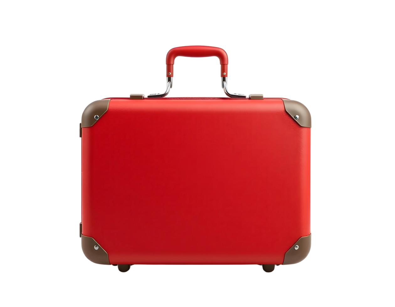 A red suitcase on a black background png