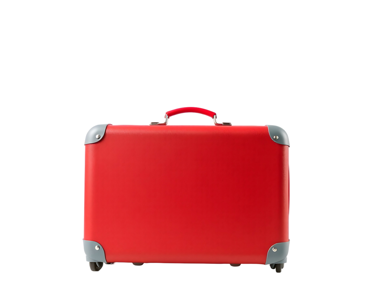 A red suitcase on a black background png