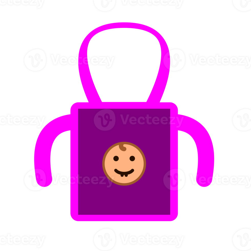 baby apron with smiling baby png