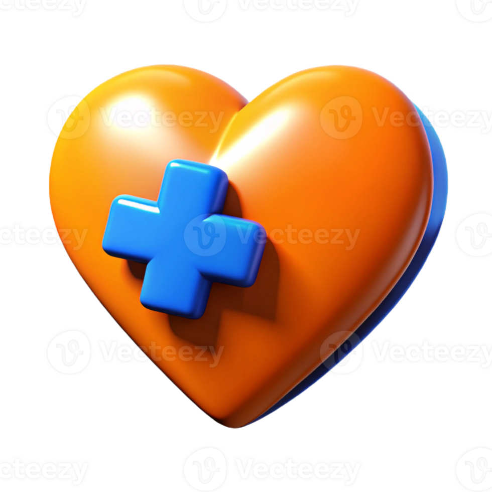 Dual Orange Heart Design Representing Unity and Affection png