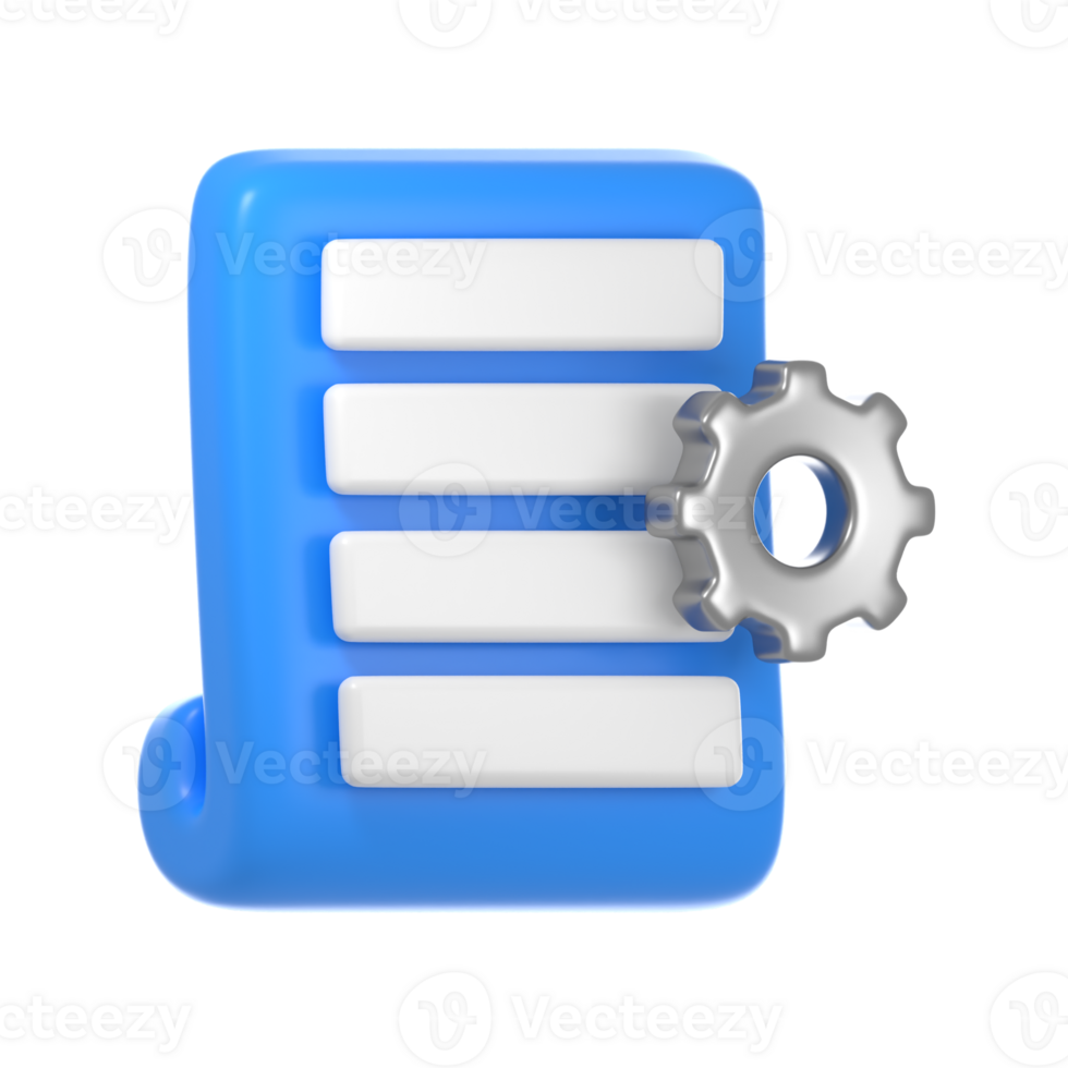 document setting 3d icon png