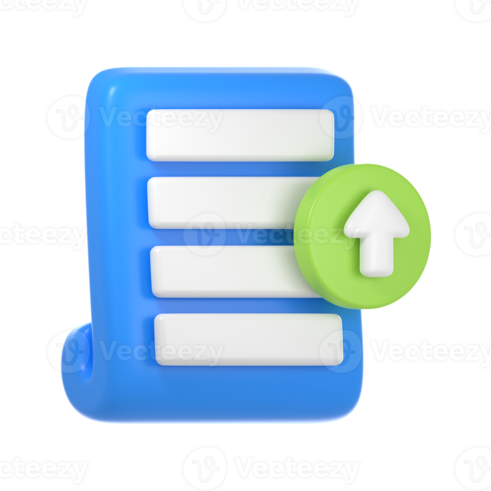 submit document 3d icon png
