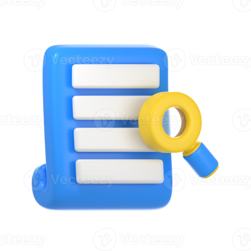 search document 3d icon png