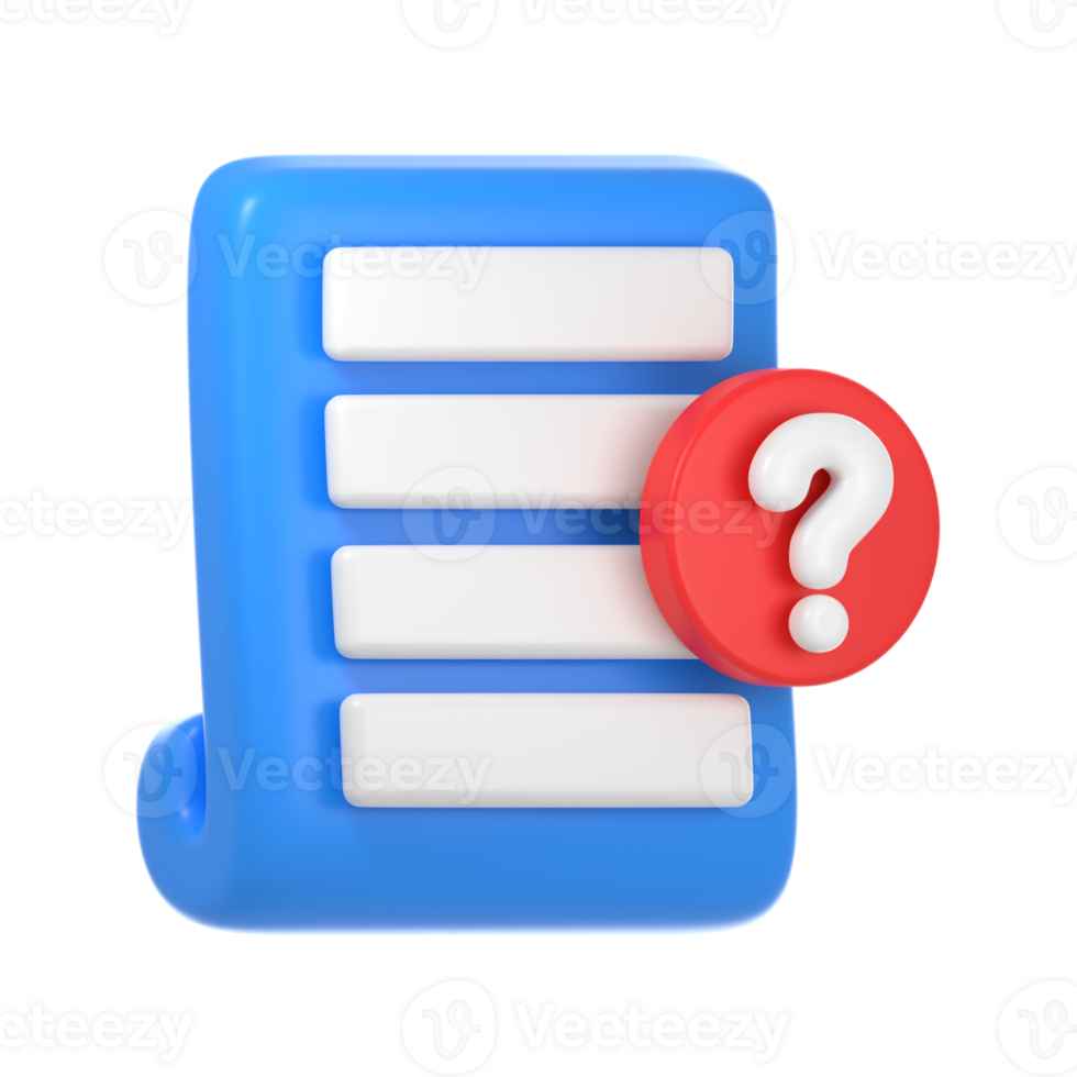 blank document 3d icon png