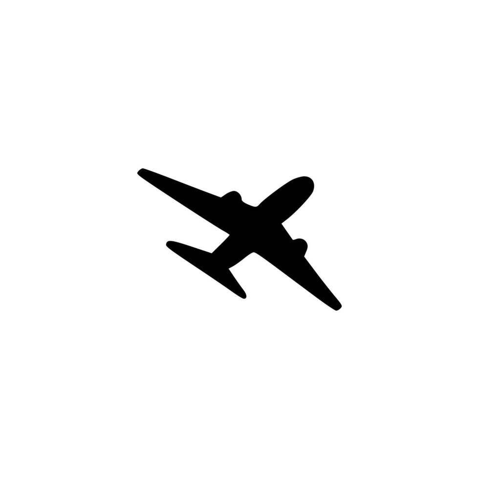 Airplane icon illustration vector