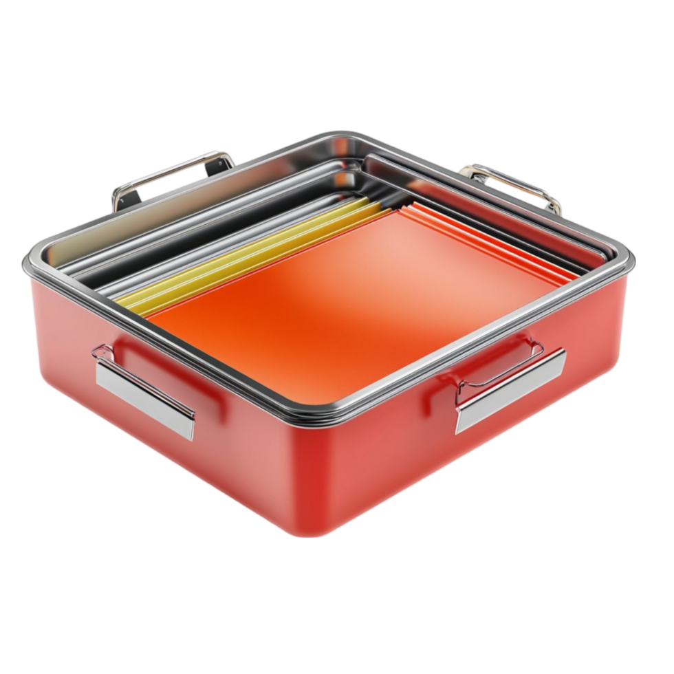 Multicolored Folders Stack on Transparent Background png