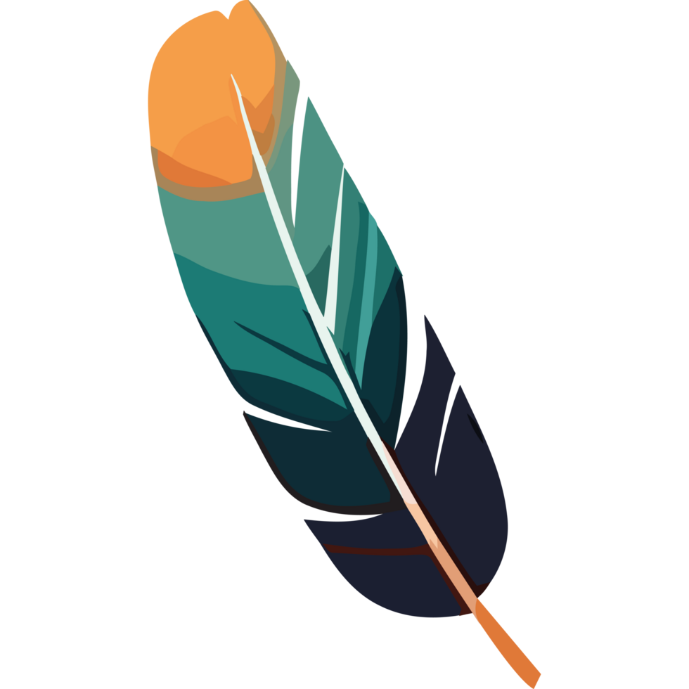 Nature beauty in feather icon isolated png