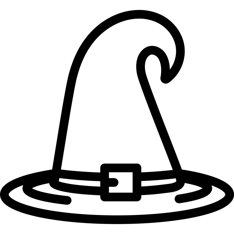 witch hat icon lineal style png