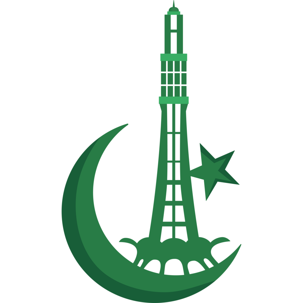 pakistan day minar architecture isolated png