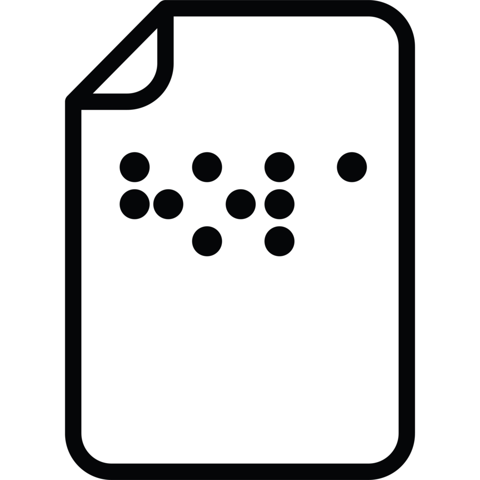 braille paper language illustration design png