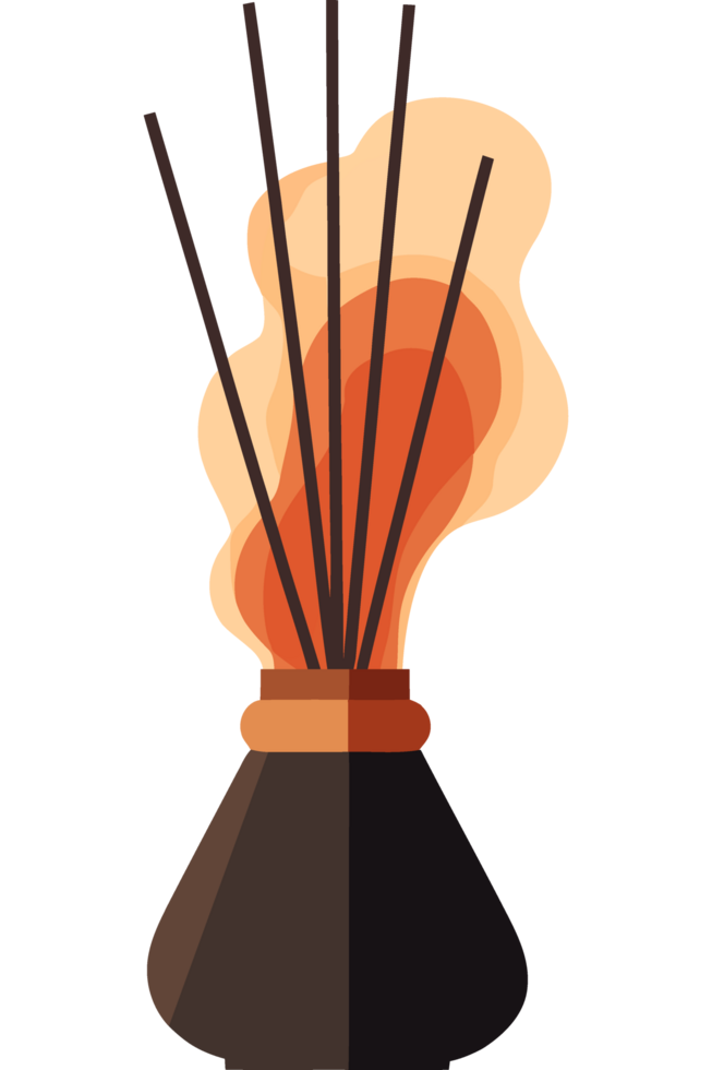 diffuser with essential oils and sticks icon png