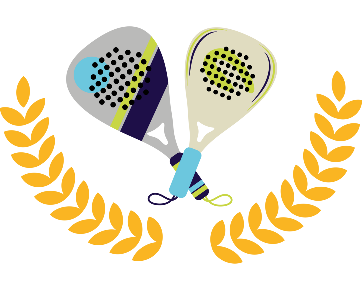 padel tennis banner illustration isolated png