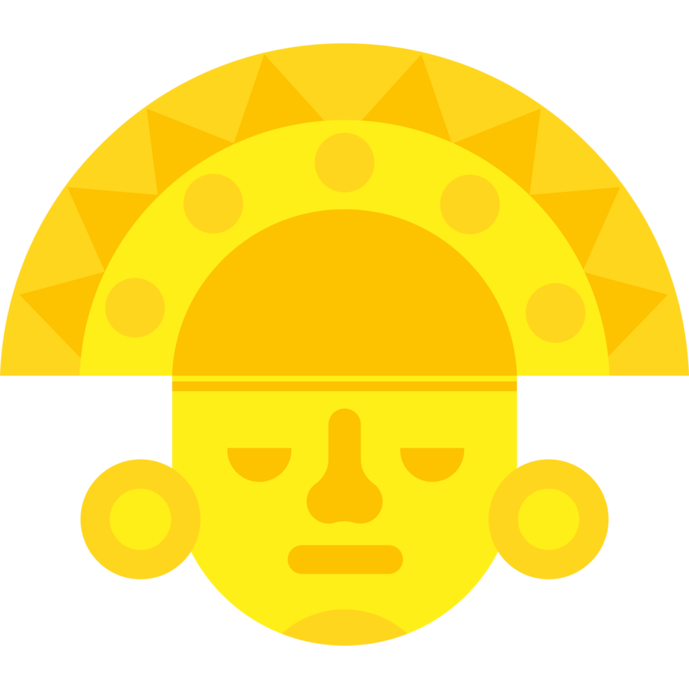 peru inca gold illustration png