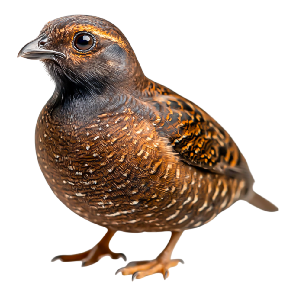 Close-up View of Colorful Bird with Intricate Feather Patterns png