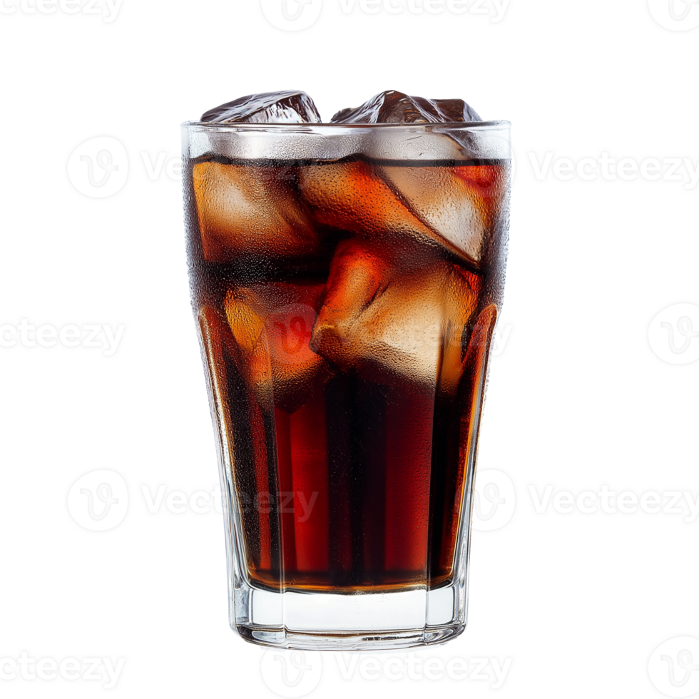 Refreshing Iced Cola Drink in Glass Cold Beverage png