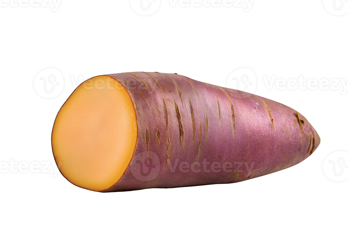 Purple Carrot Sliced Orange Interior Fresh Produce Healthy Food Root Vegetable png