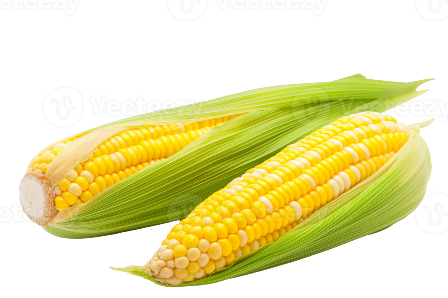 Fresh Sweetcorn Two Ears of Corn Organic Maize Harvest Agriculture png