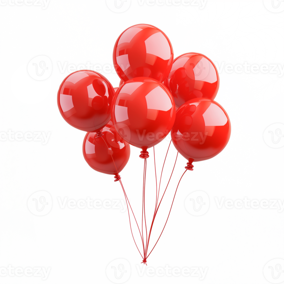 Festive Red Balloons Celebration Party Joyful Uplifting Background png