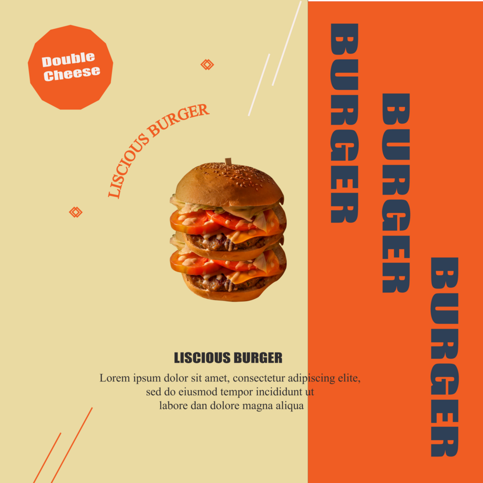 Restaurant Social Media Banner Template psd