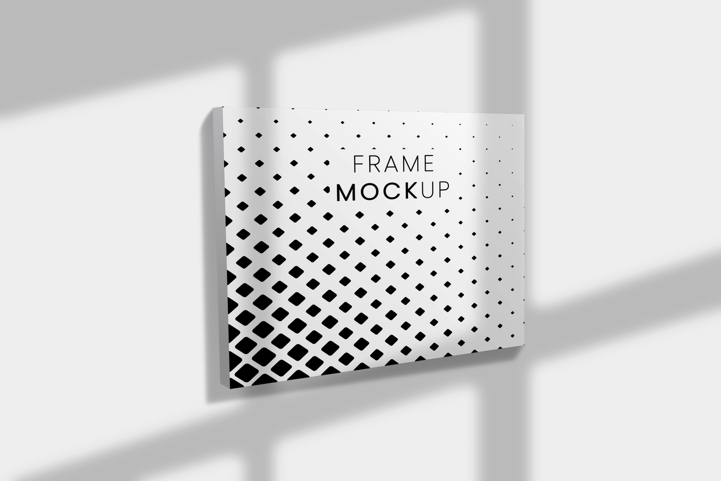 Frameless Canvas Mockup psd